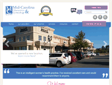 Tablet Screenshot of midcarolinaobgyn.com